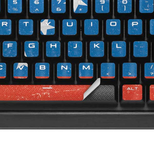 Venezuela Flag Distressed K95 RGB PLATINUM Mechanical Gaming Keyboard Skin